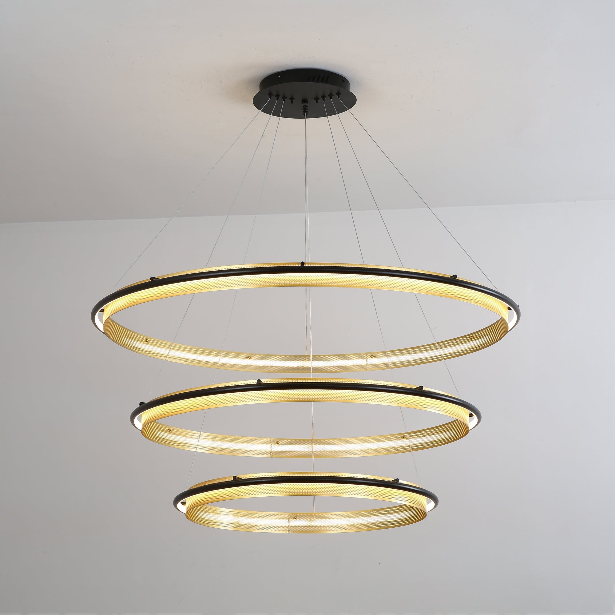 Erveliel Modern Minimalist LED Round Chandelier-Neutral Decor