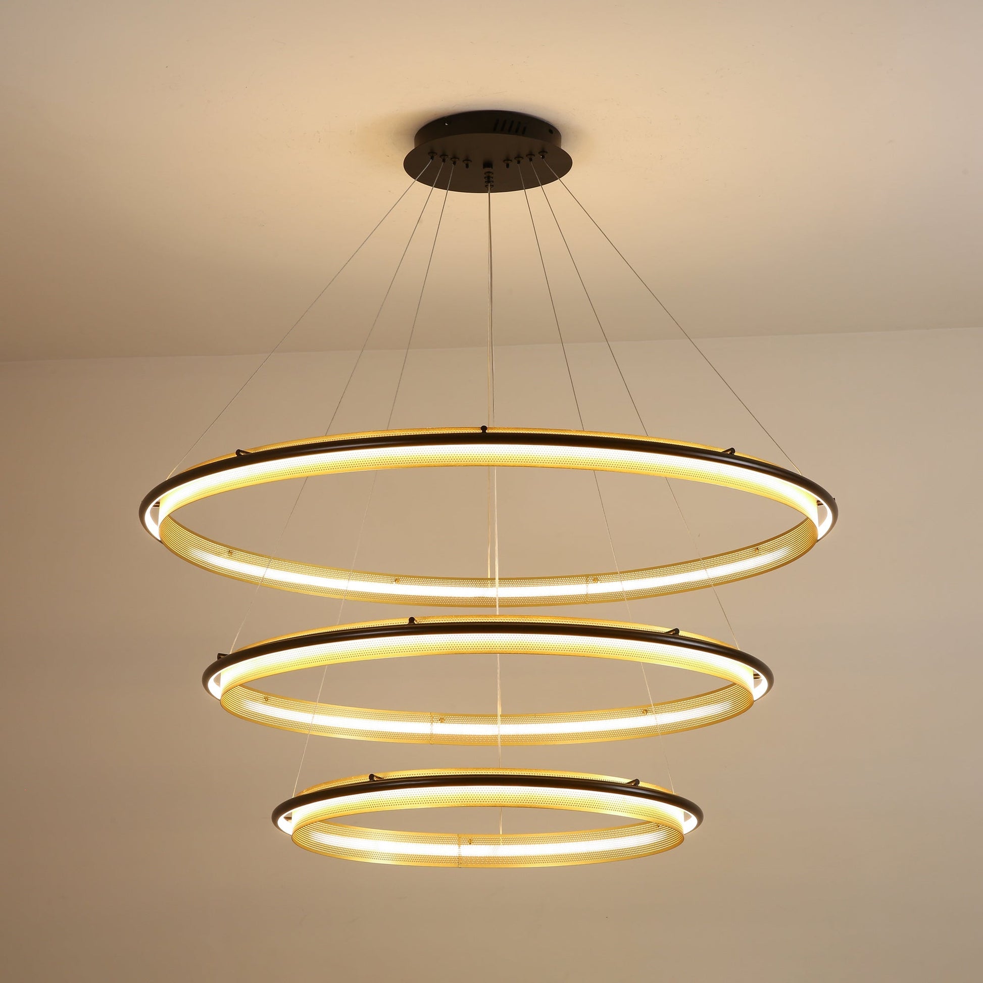Erveliel Modern Minimalist LED Round Chandelier-Neutral Decor