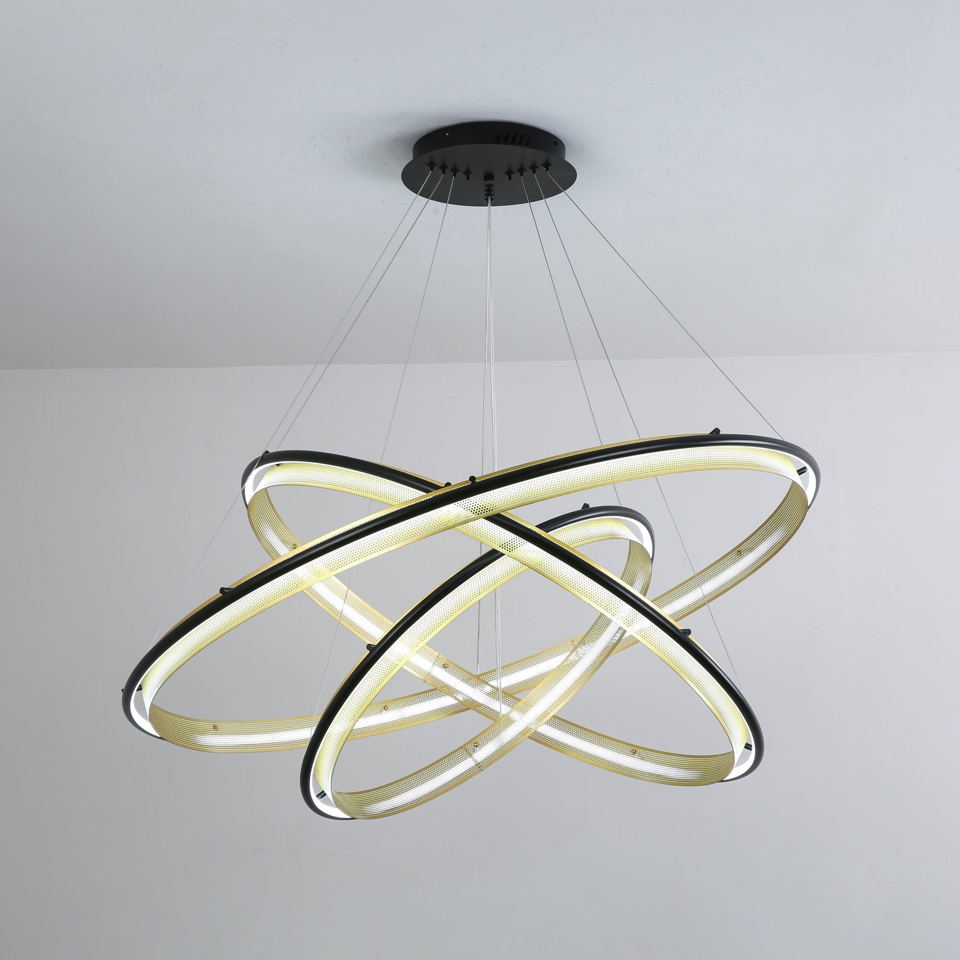 Erveliel Modern Minimalist LED Round Chandelier-Neutral Decor