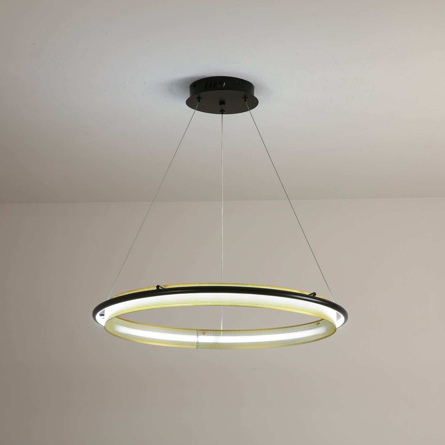 Erveliel Modern Minimalist LED Round Chandelier-Neutral Decor