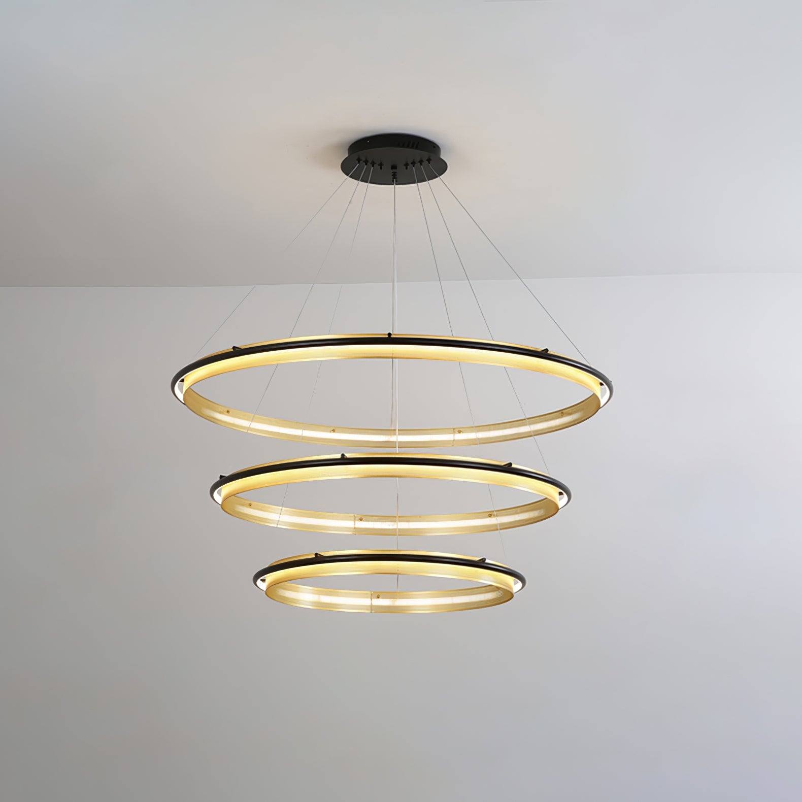 Erveliel Modern Minimalist LED Round Chandelier-Neutral Decor
