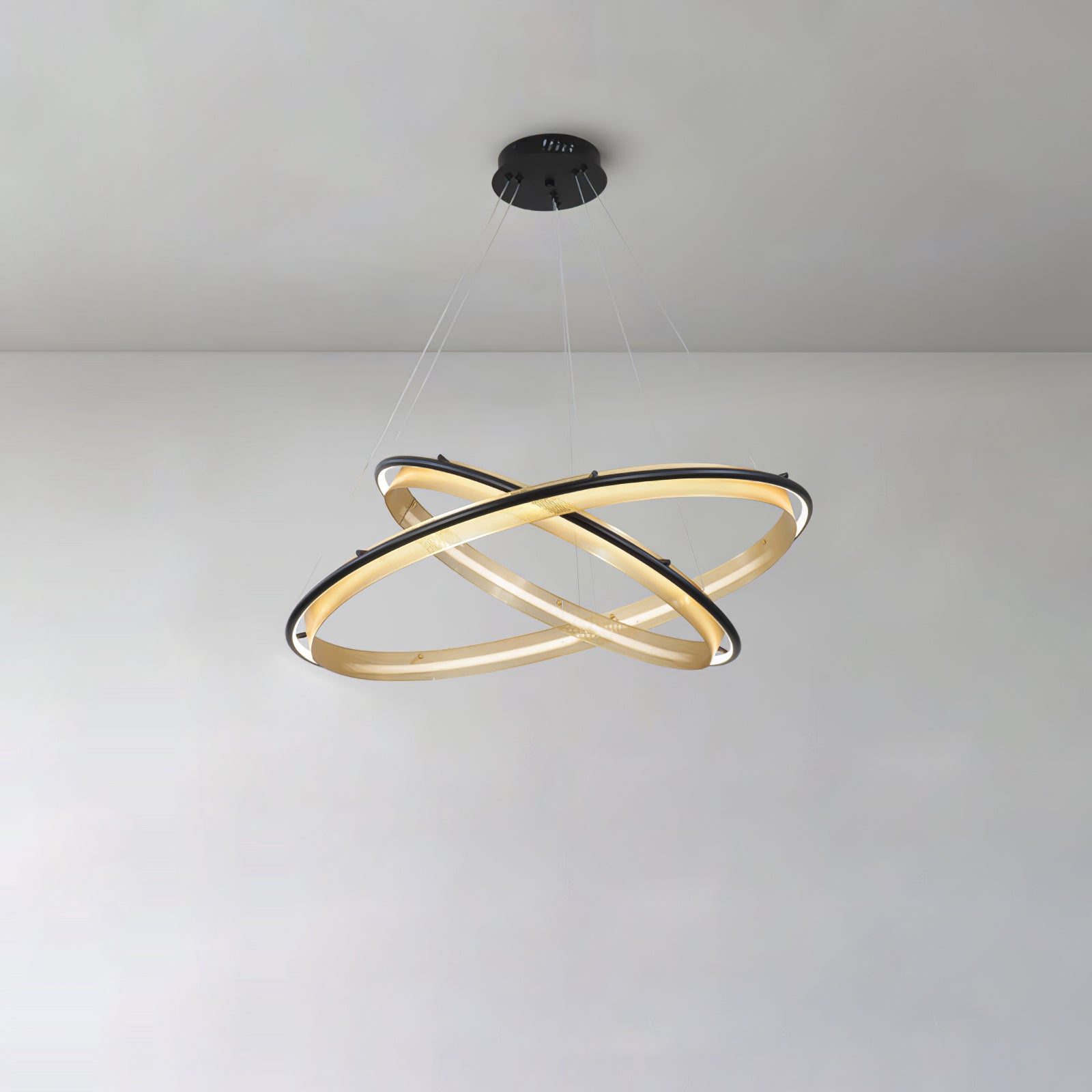 Erveliel Modern Minimalist LED Round Chandelier-Neutral Decor