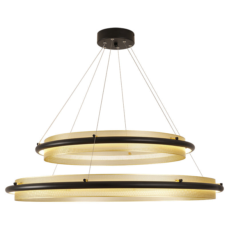 Erveliel Modern Minimalist LED Round Chandelier-Neutral Decor