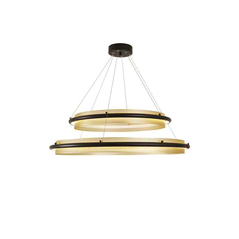 Erveliel Modern Minimalist LED Round Chandelier-Neutral Decor