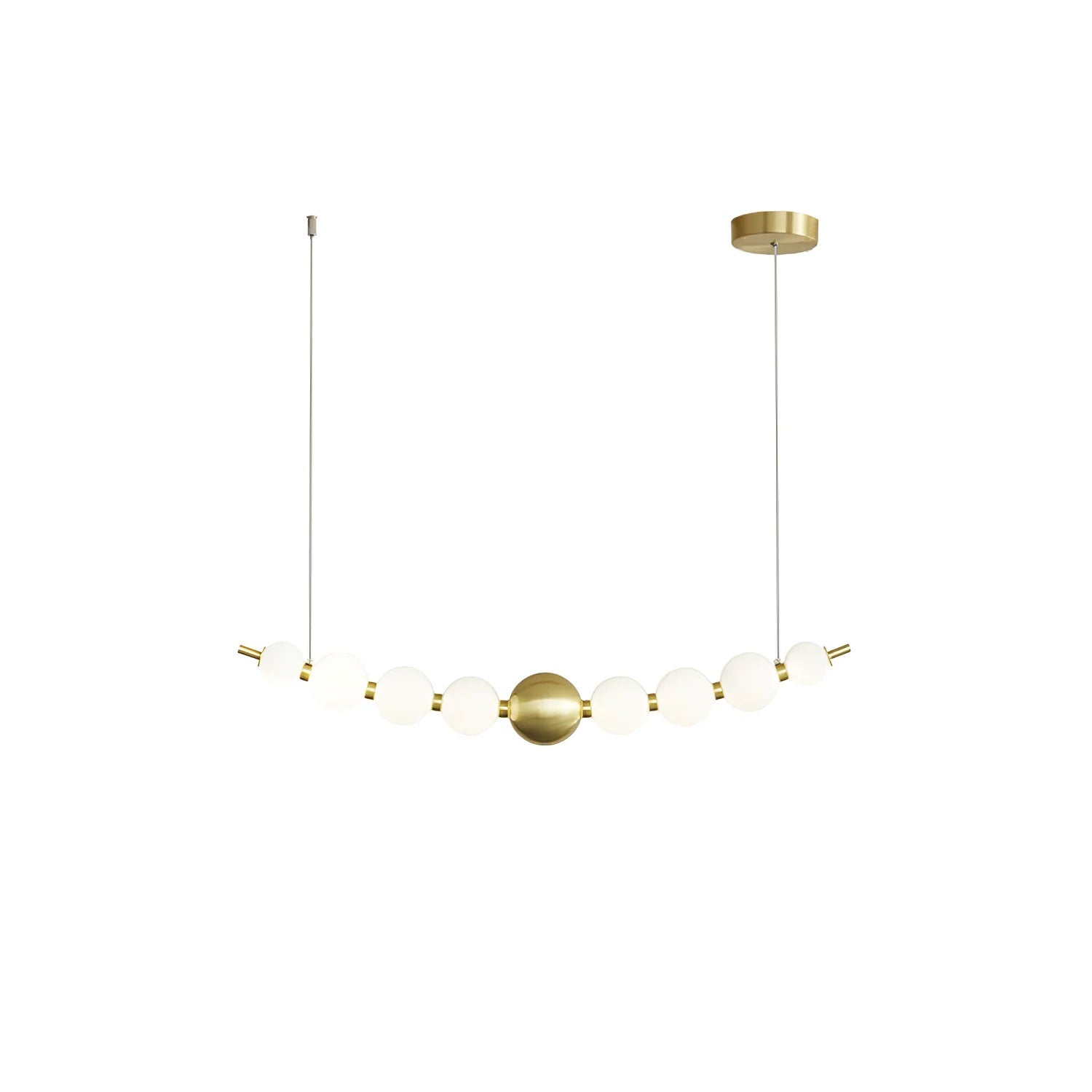 Hevrin Elegance Art Pearls Plastic Chandelier-Neutral Decor