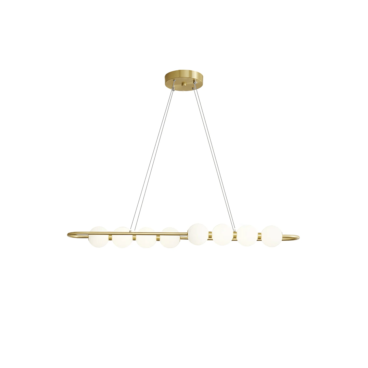 Hevrin Elegance Art Pearls Plastic Chandelier-Neutral Decor