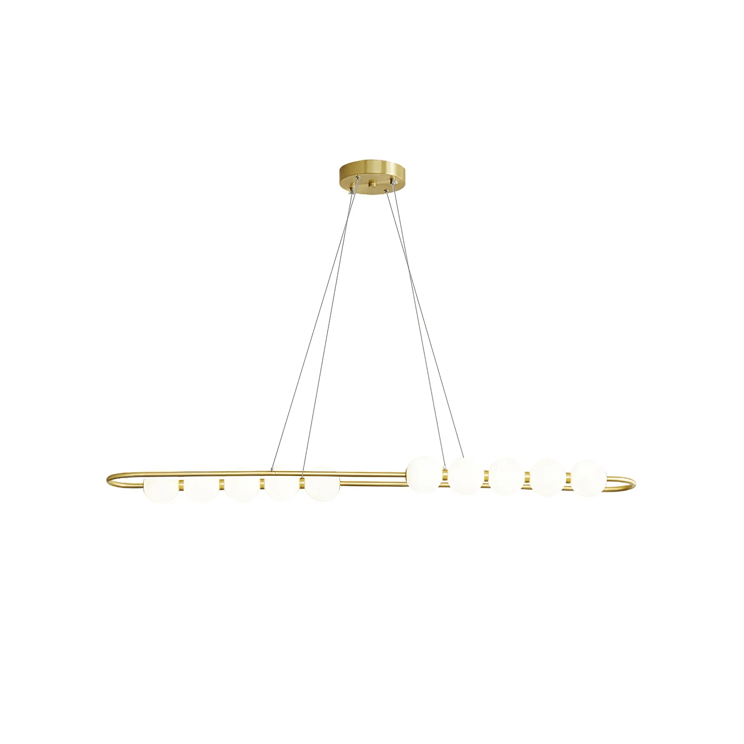 Hevrin Elegance Art Pearls Plastic Chandelier-Neutral Decor