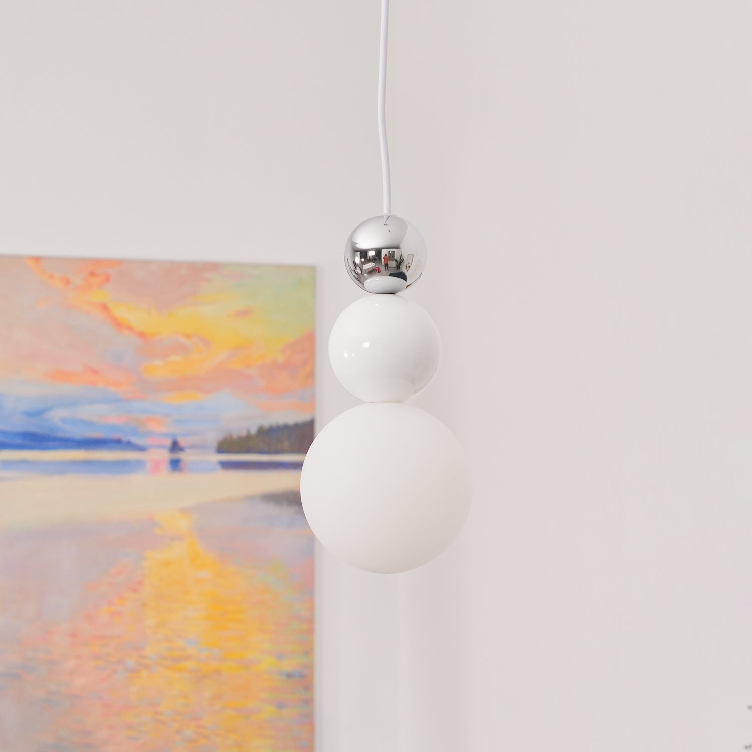 Elynd Acrylic Three Ball Pendant Lamp-Neutral Decor