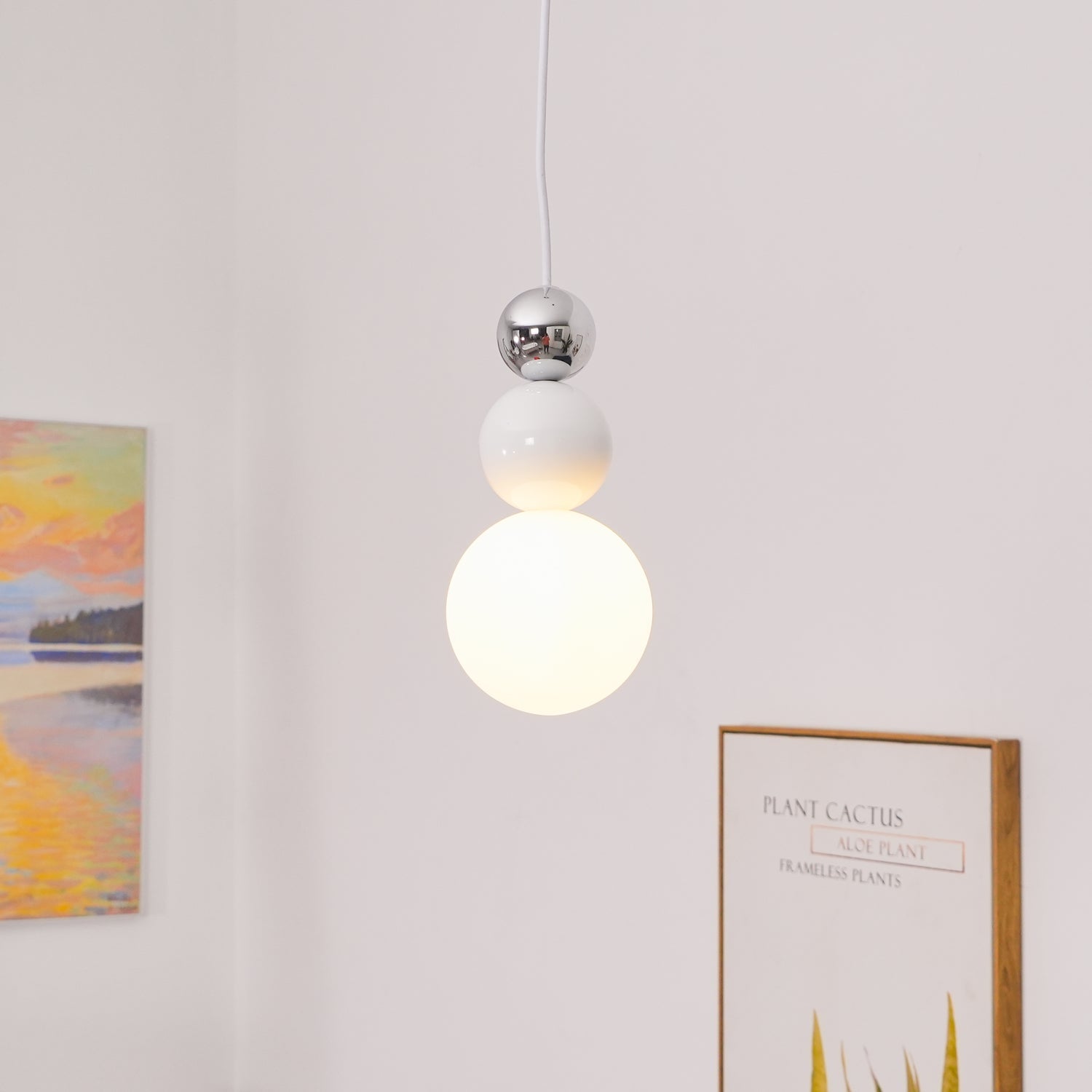 Elynd Acrylic Three Ball Pendant Lamp-Neutral Decor