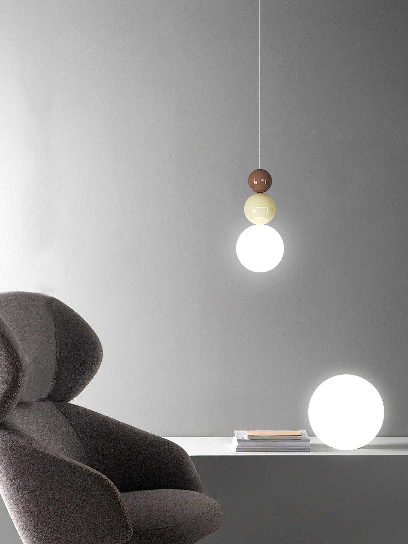 Elynd Acrylic Three Ball Pendant Lamp-Neutral Decor
