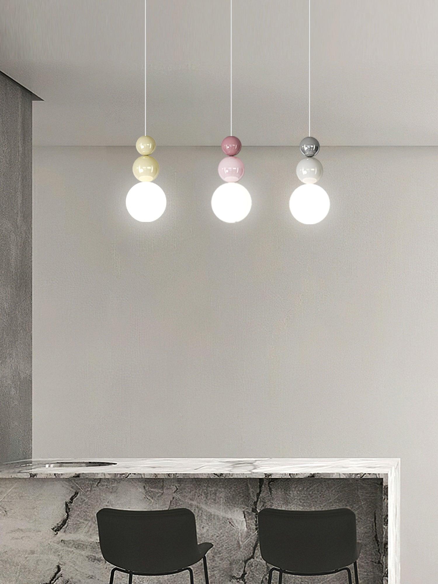 Elynd Acrylic Three Ball Pendant Lamp-Neutral Decor