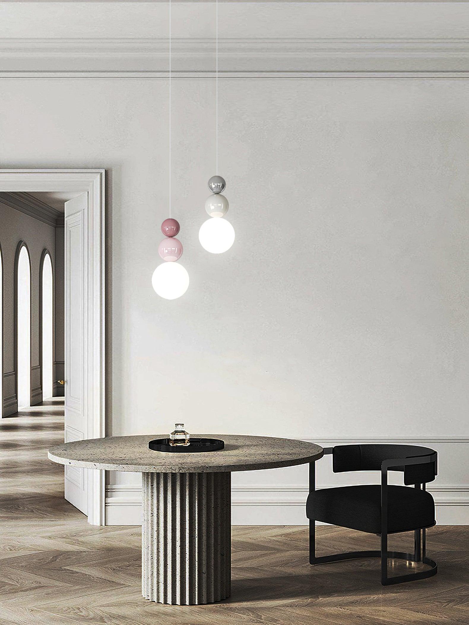 Elynd Acrylic Three Ball Pendant Lamp-Neutral Decor