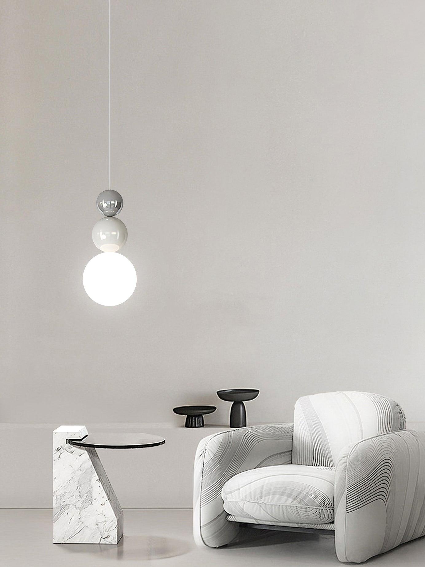 Elynd Acrylic Three Ball Pendant Lamp-Neutral Decor