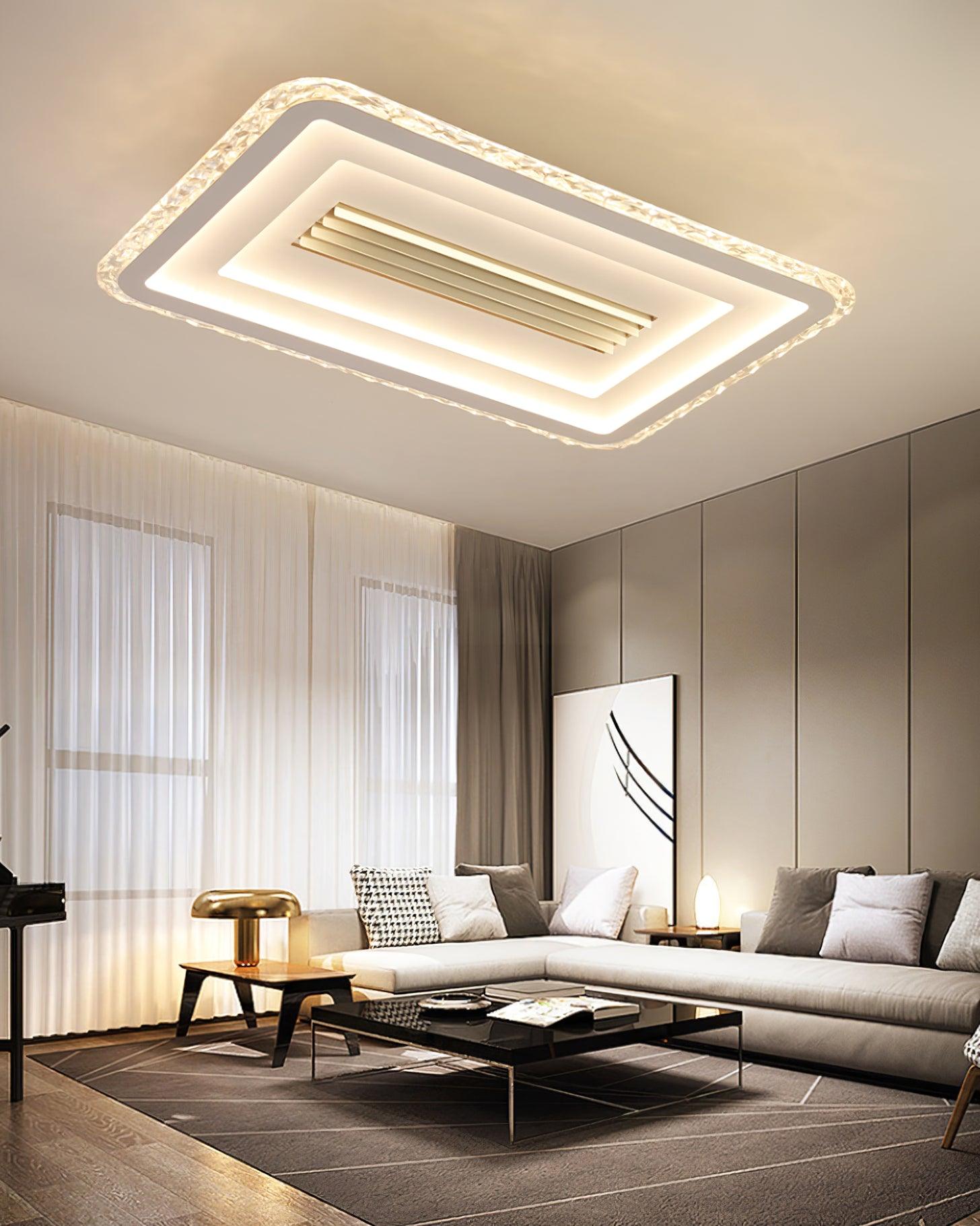 Ulthaara Modern Minimalist Ultrathin Rectangle Ceiling Lamp-Neutral Decor