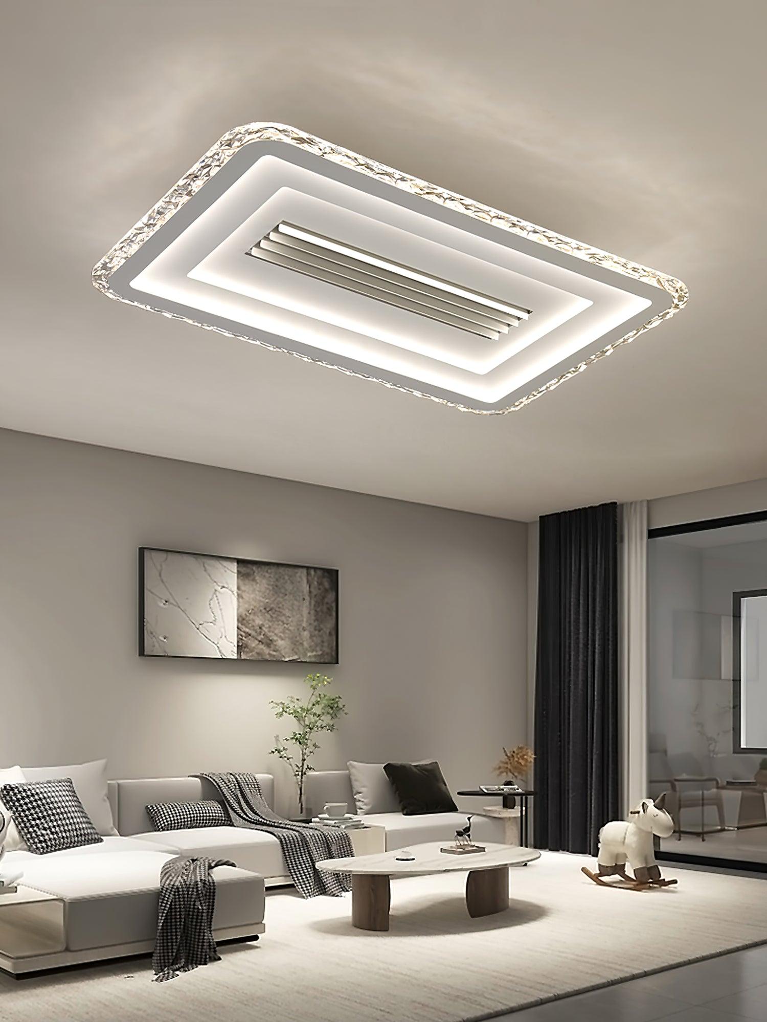 Ulthaara Modern Minimalist Ultrathin Rectangle Ceiling Lamp-Neutral Decor