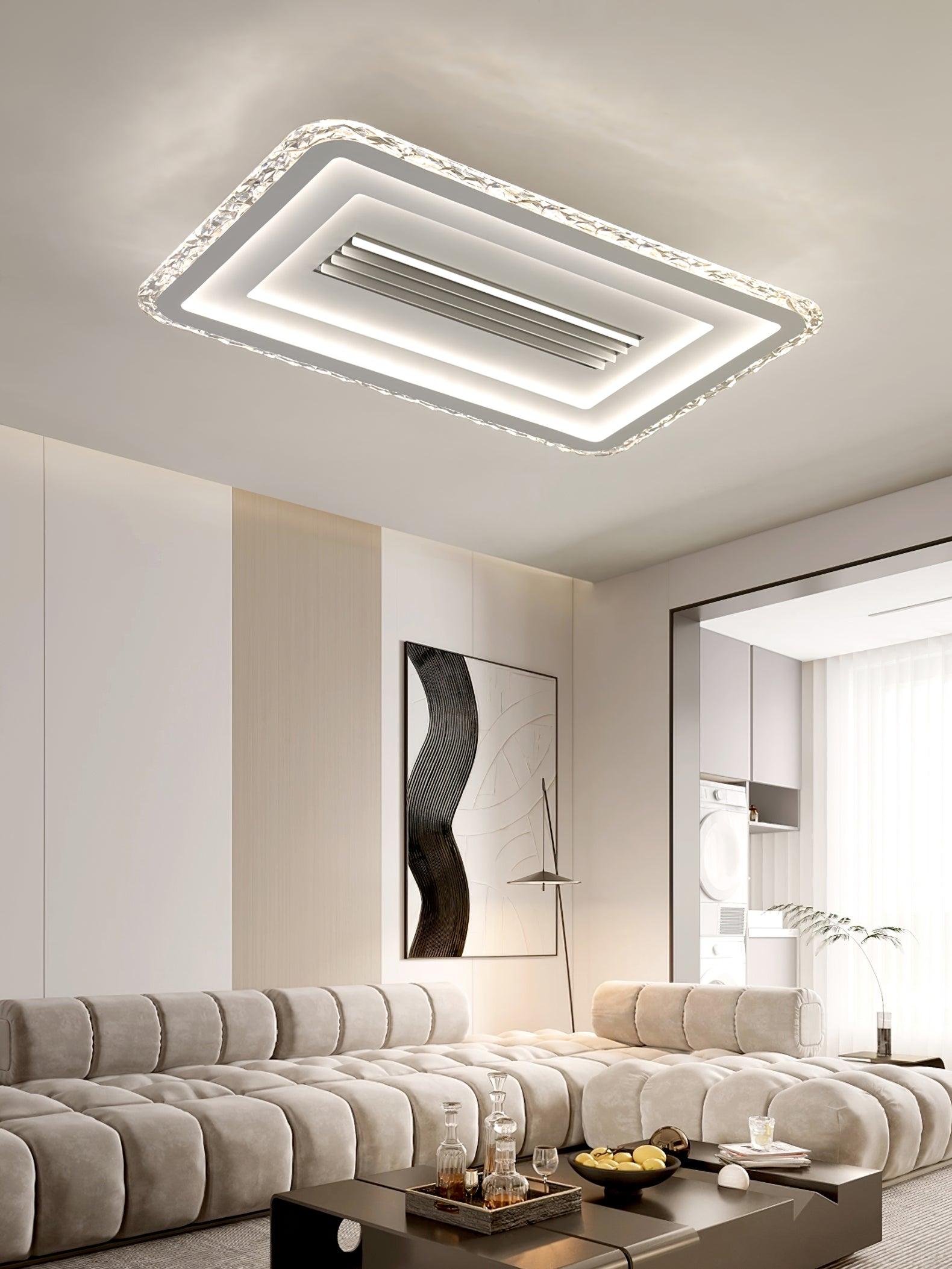 Ulthaara Modern Minimalist Ultrathin Rectangle Ceiling Lamp-Neutral Decor