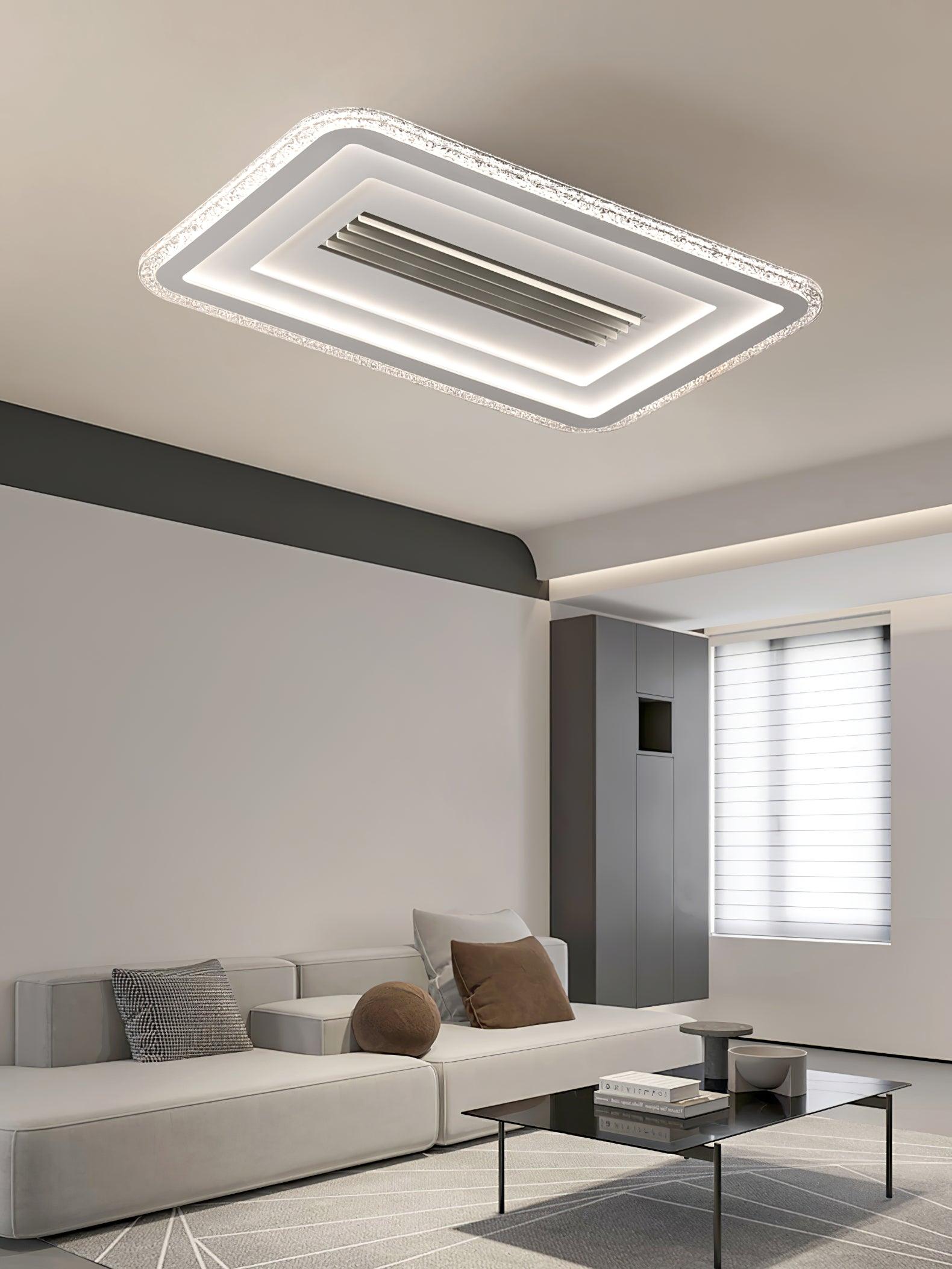 Ulthaara Modern Minimalist Ultrathin Rectangle Ceiling Lamp-Neutral Decor