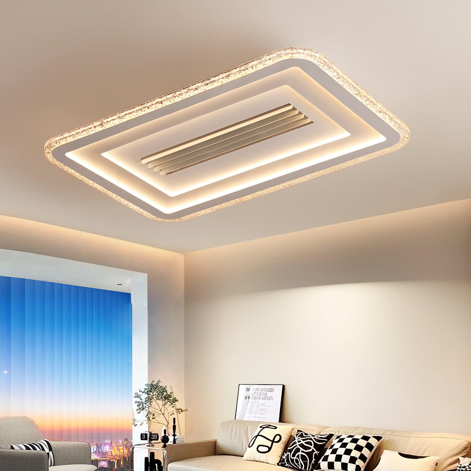 Ulthaara Modern Minimalist Ultrathin Rectangle Ceiling Lamp-Neutral Decor