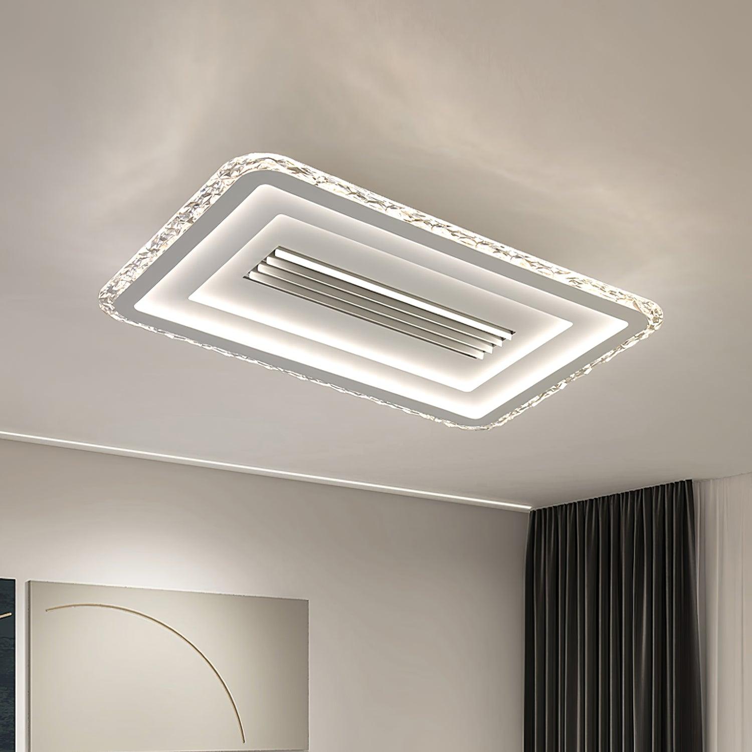 Ulthaara Modern Minimalist Ultrathin Rectangle Ceiling Lamp-Neutral Decor