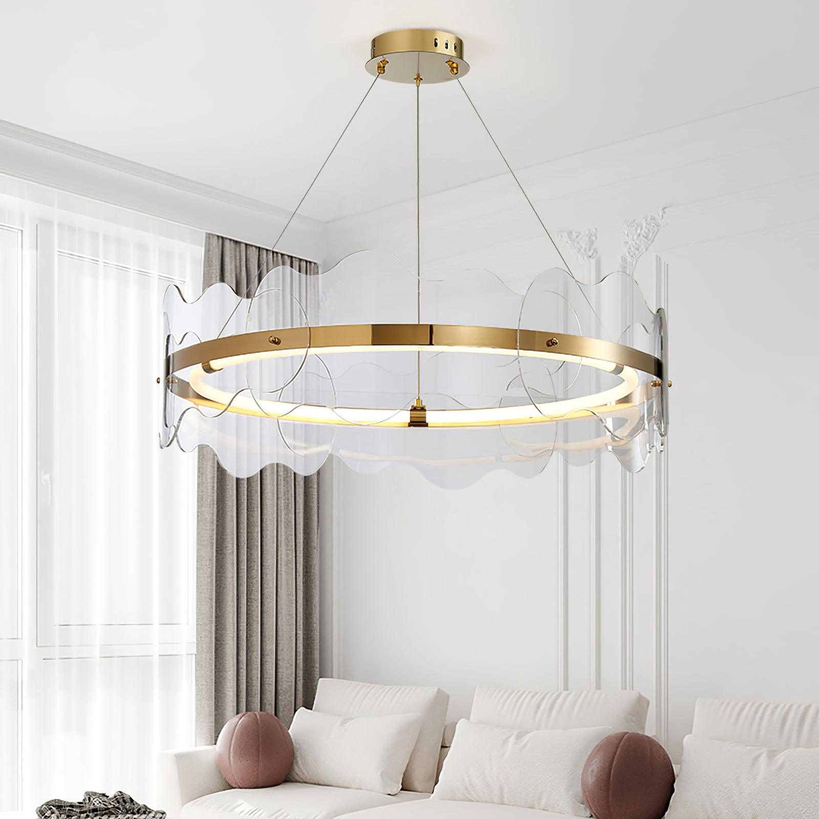 Vitalir Modern Acrylic Chandelier-Neutral Decor