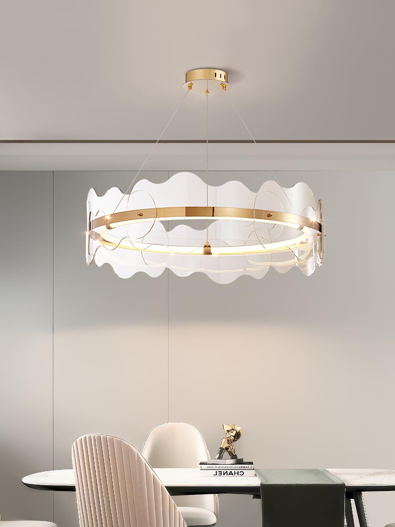 Vitalir Modern Acrylic Chandelier-Neutral Decor