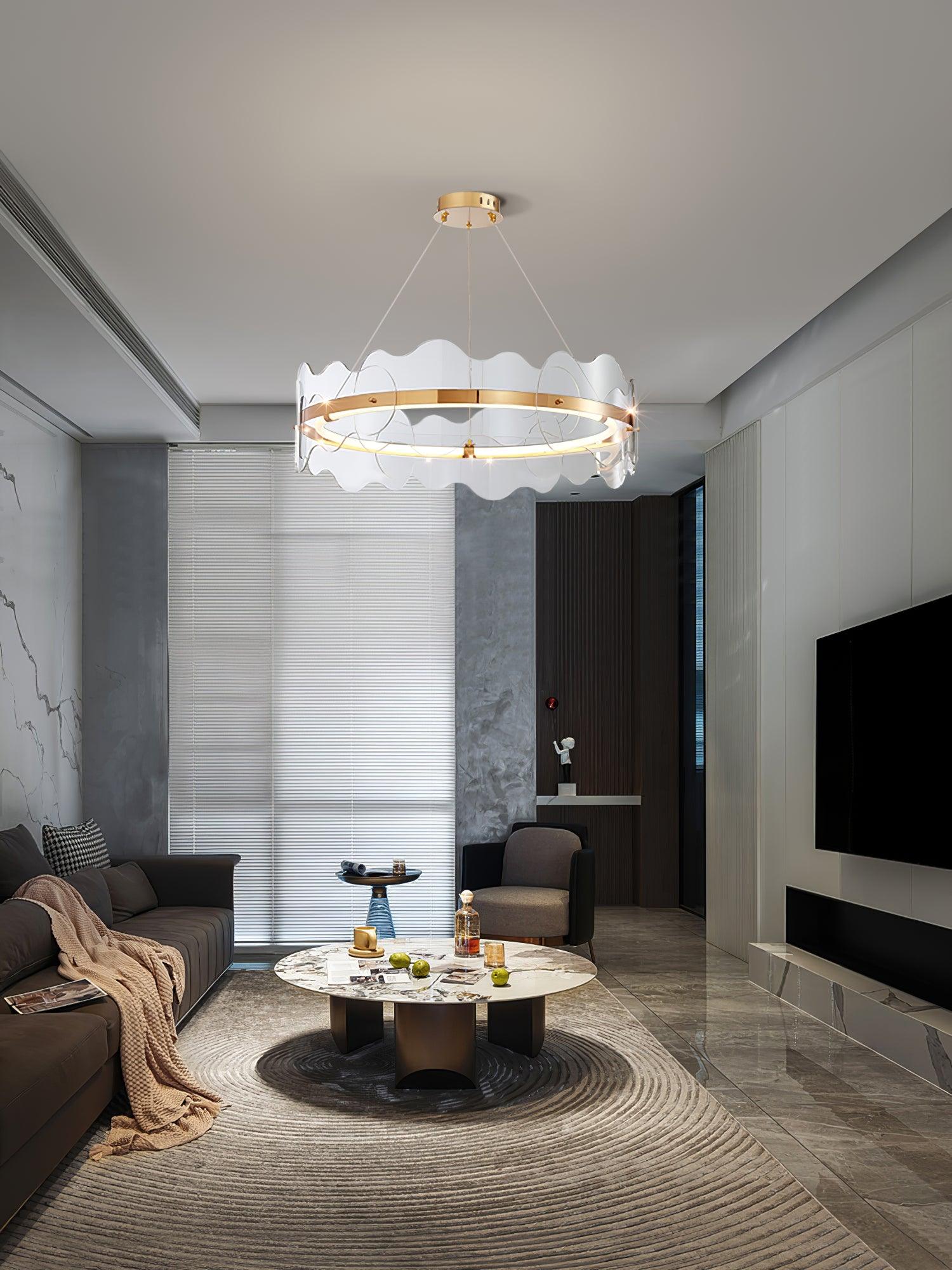 Vitalir Modern Acrylic Chandelier-Neutral Decor