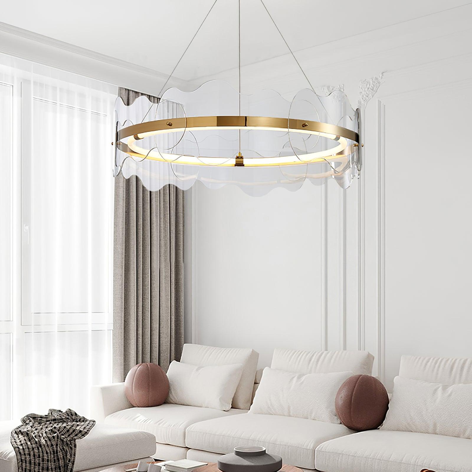 Vitalir Modern Acrylic Chandelier-Neutral Decor