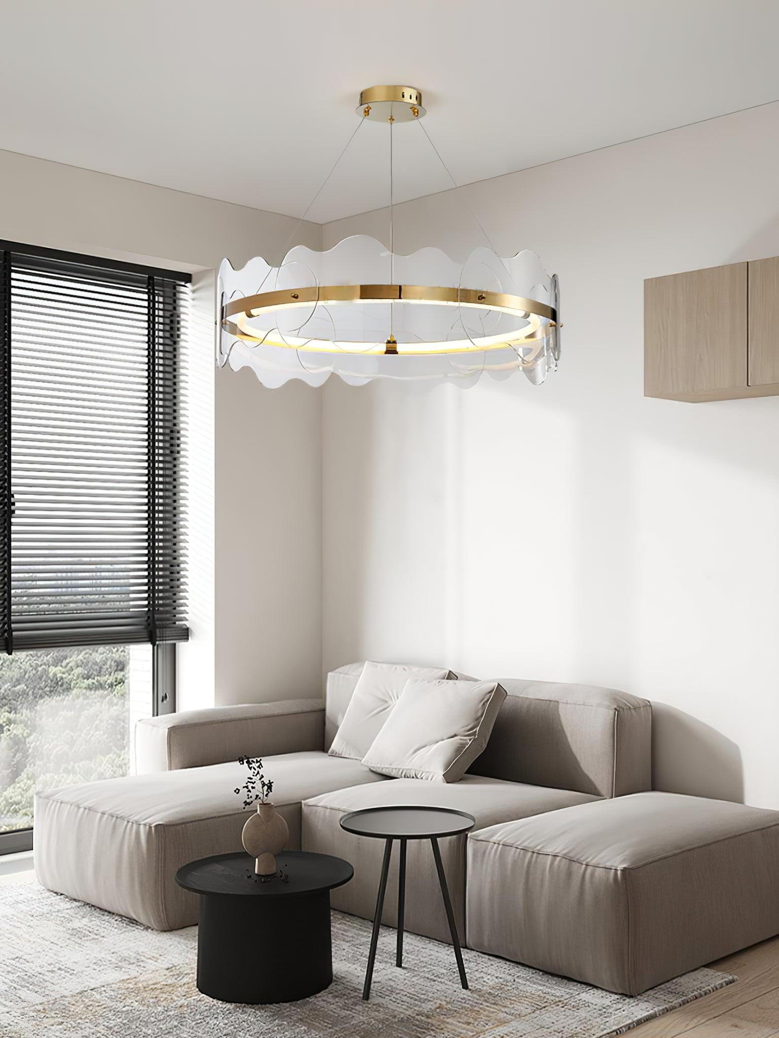 Vitalir Modern Acrylic Chandelier-Neutral Decor
