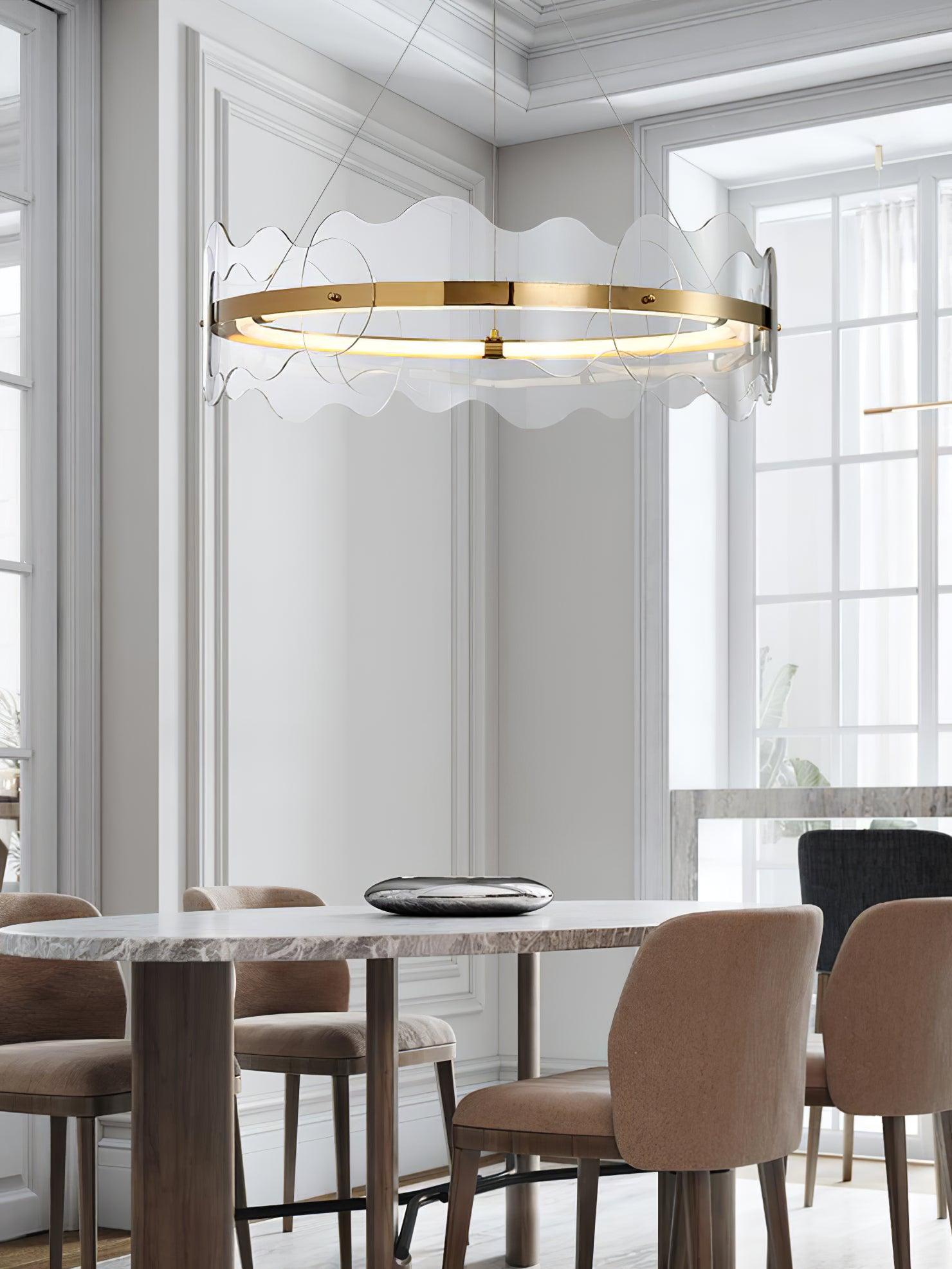 Vitalir Modern Acrylic Chandelier-Neutral Decor