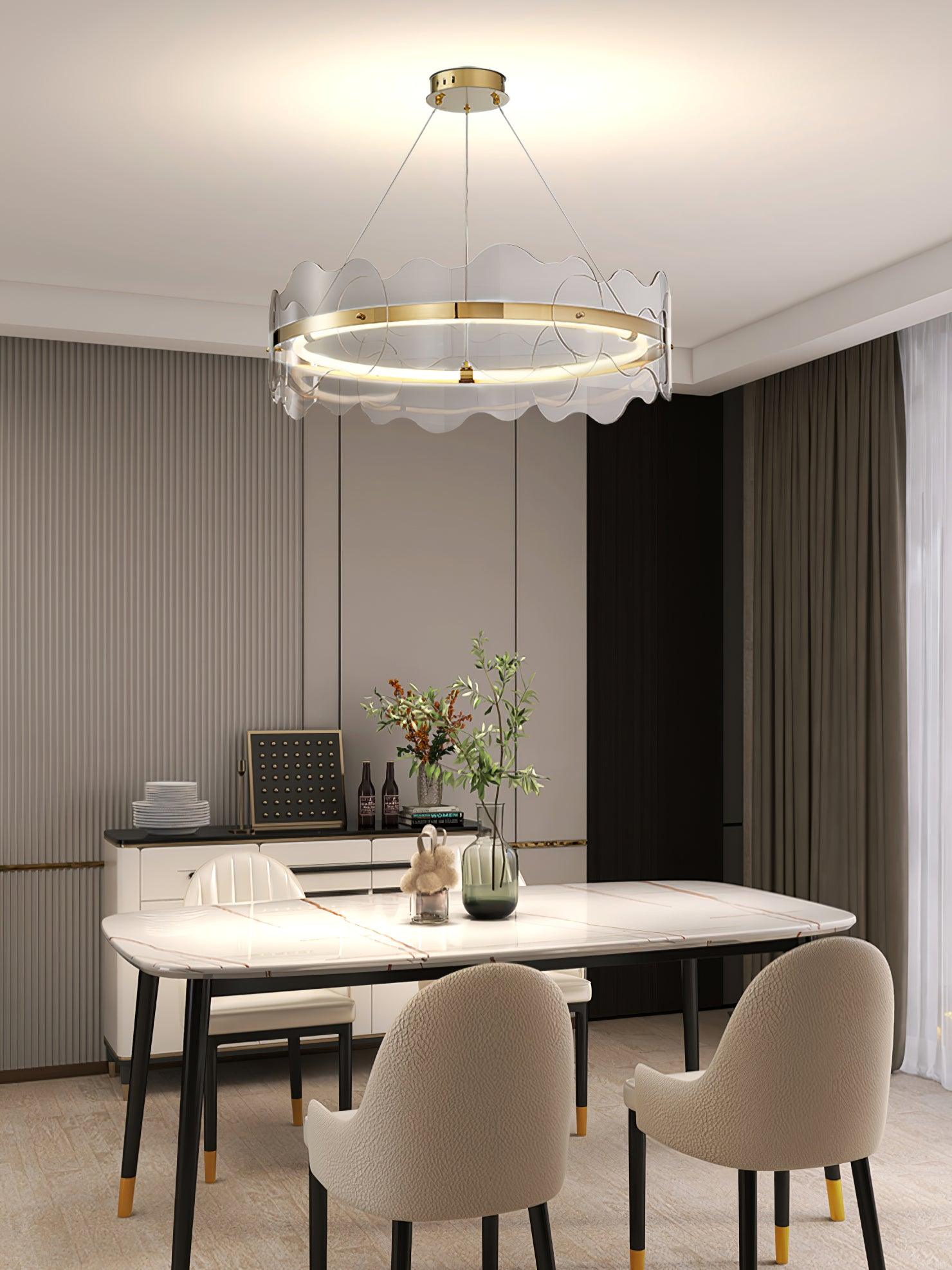 Vitalir Modern Acrylic Chandelier-Neutral Decor