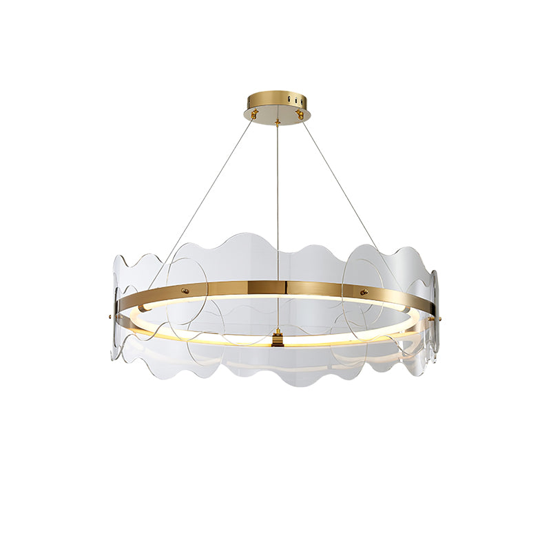 Acrylic Wave Chandelier