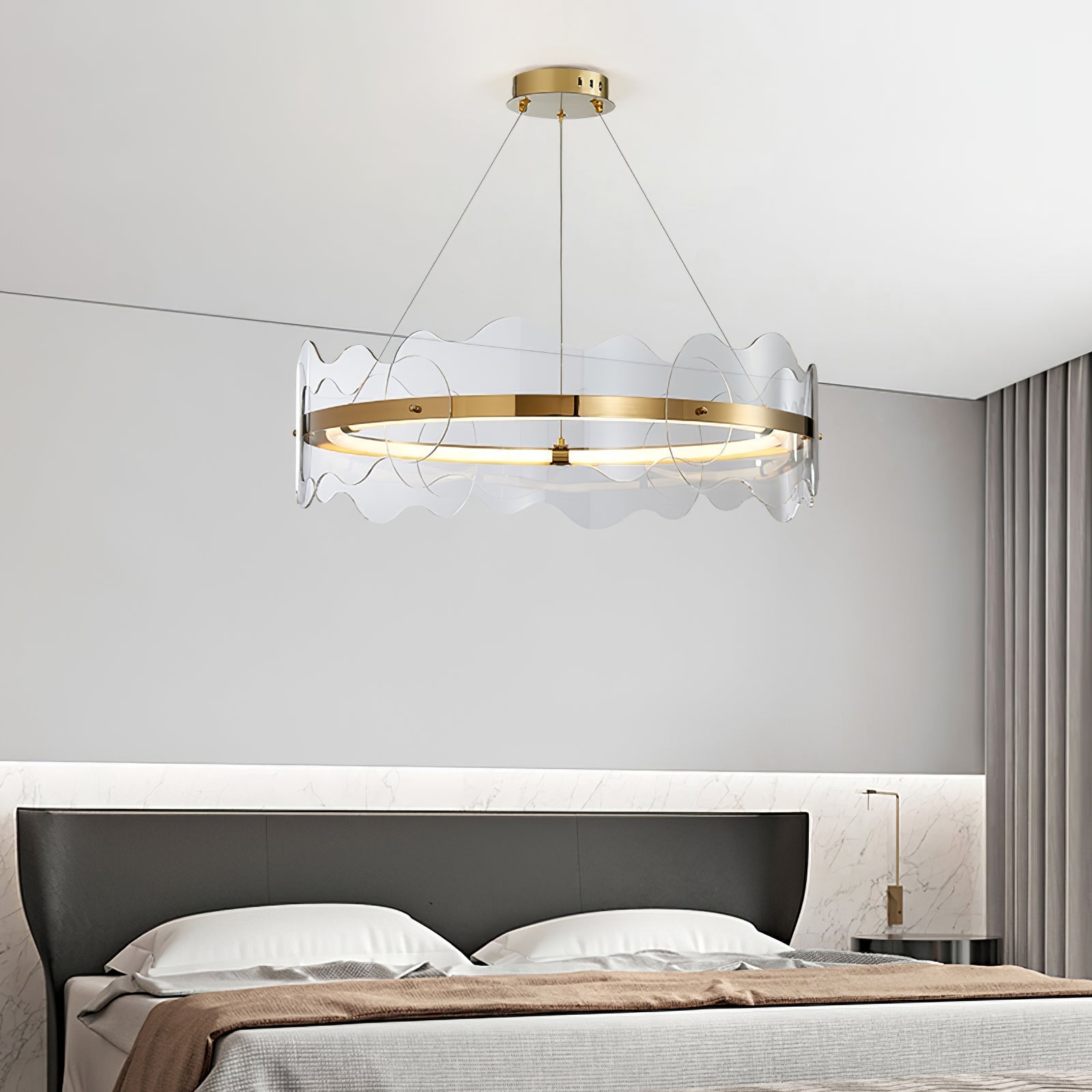 Vitalir Modern Acrylic Chandelier-Neutral Decor