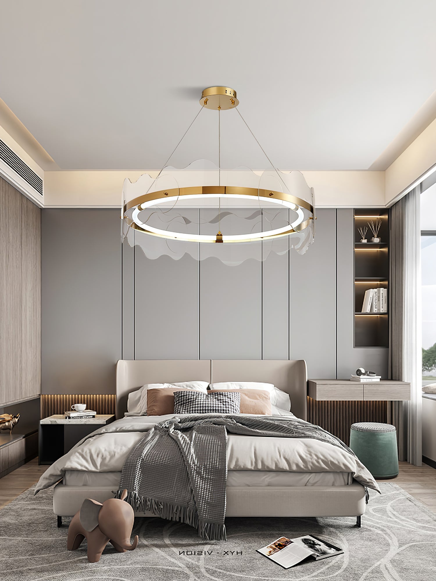 Vitalir Modern Acrylic Chandelier-Neutral Decor