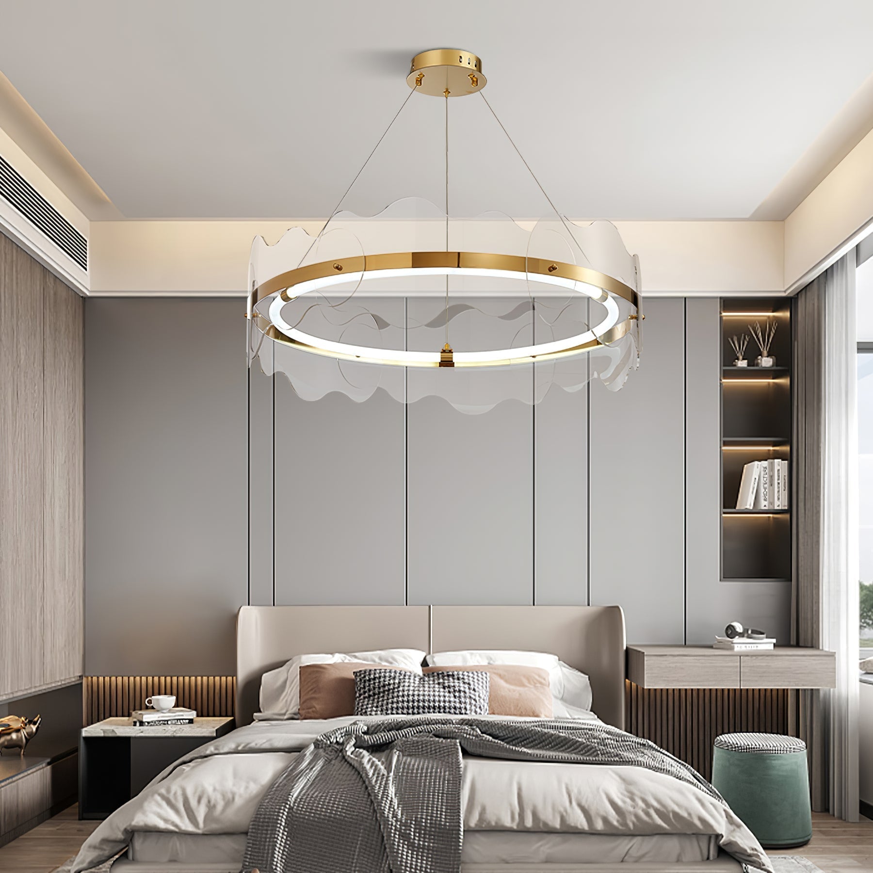 Vitalir Modern Acrylic Chandelier-Neutral Decor
