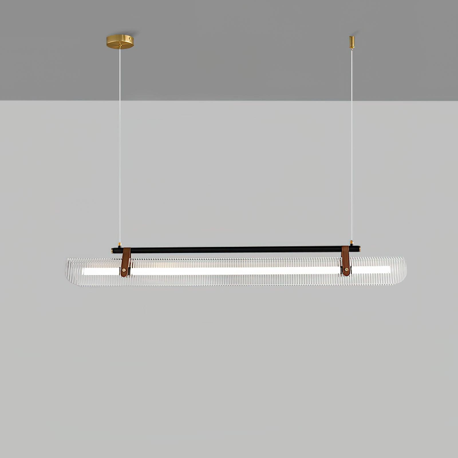 Lustra Pendant Lamp Acrylic Linear Modern for Dining Room-Neutral Decor