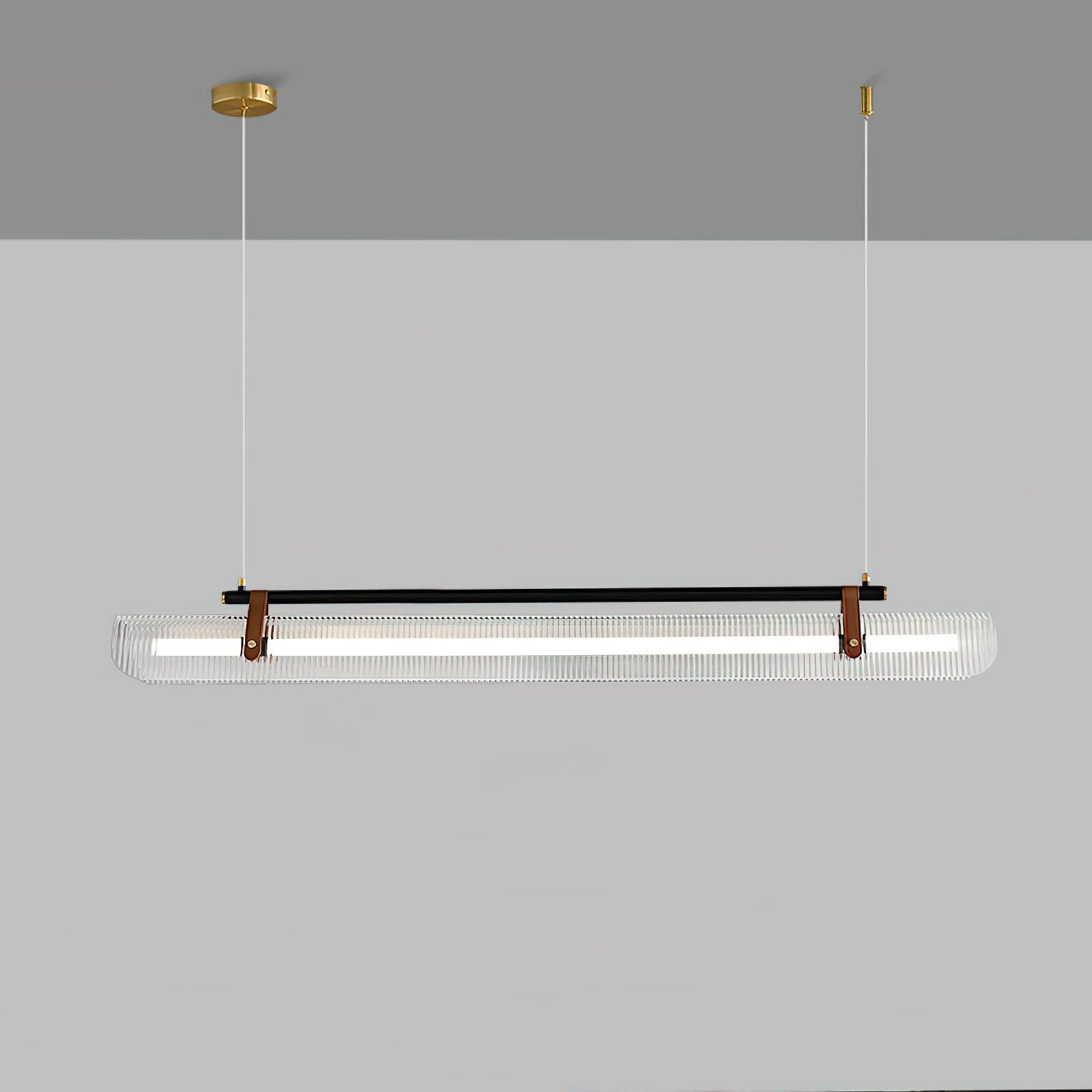 Lustra Pendant Lamp Acrylic Linear Modern for Dining Room-Neutral Decor