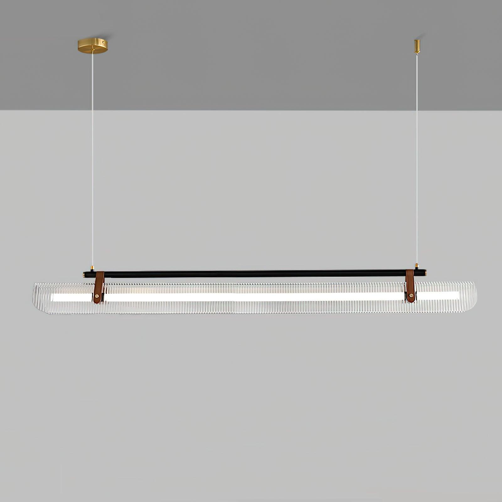 Lustra Pendant Lamp Acrylic Linear Modern for Dining Room-Neutral Decor