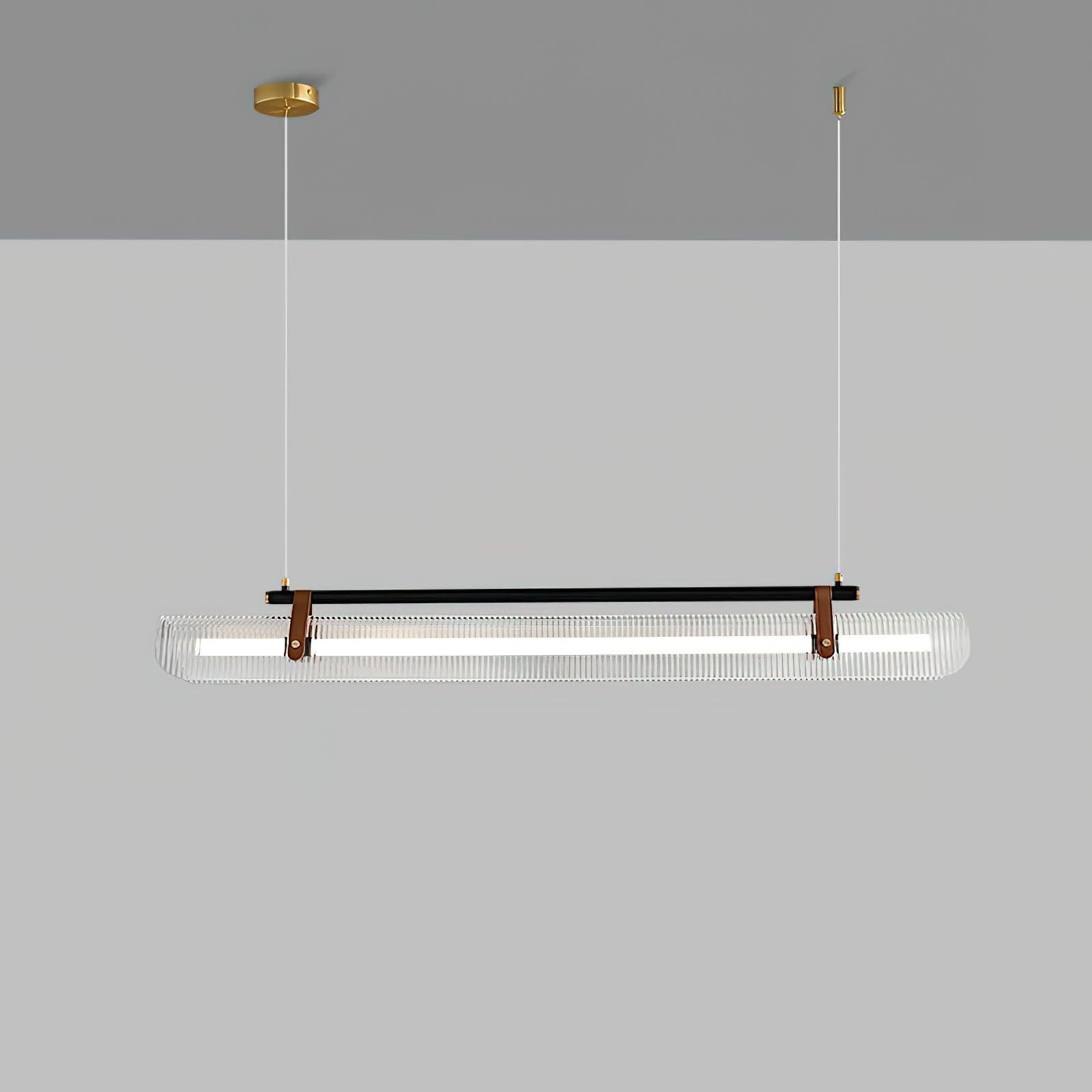 Lustra Pendant Lamp Acrylic Linear Modern for Dining Room-Neutral Decor