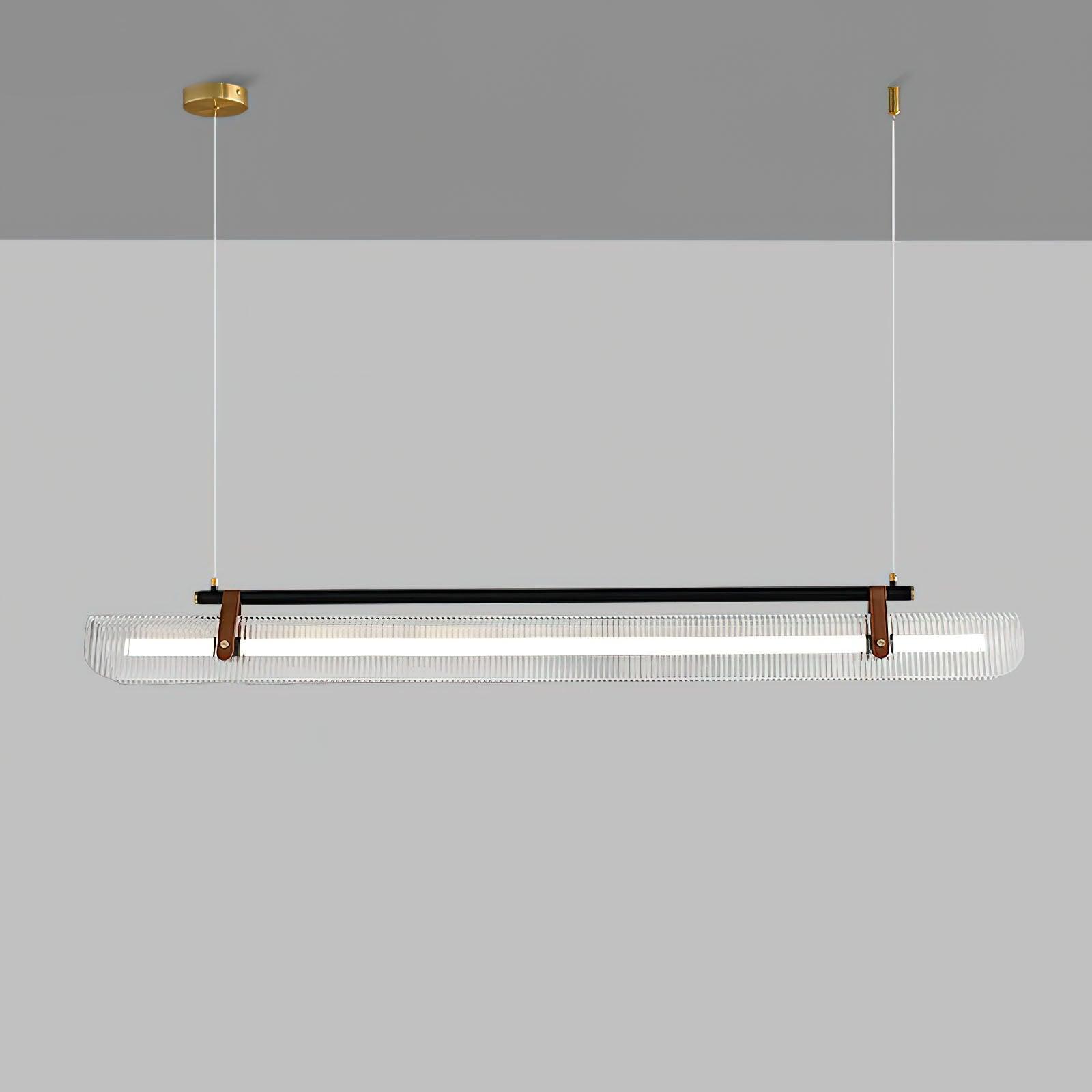 Lustra Pendant Lamp Acrylic Linear Modern for Dining Room-Neutral Decor