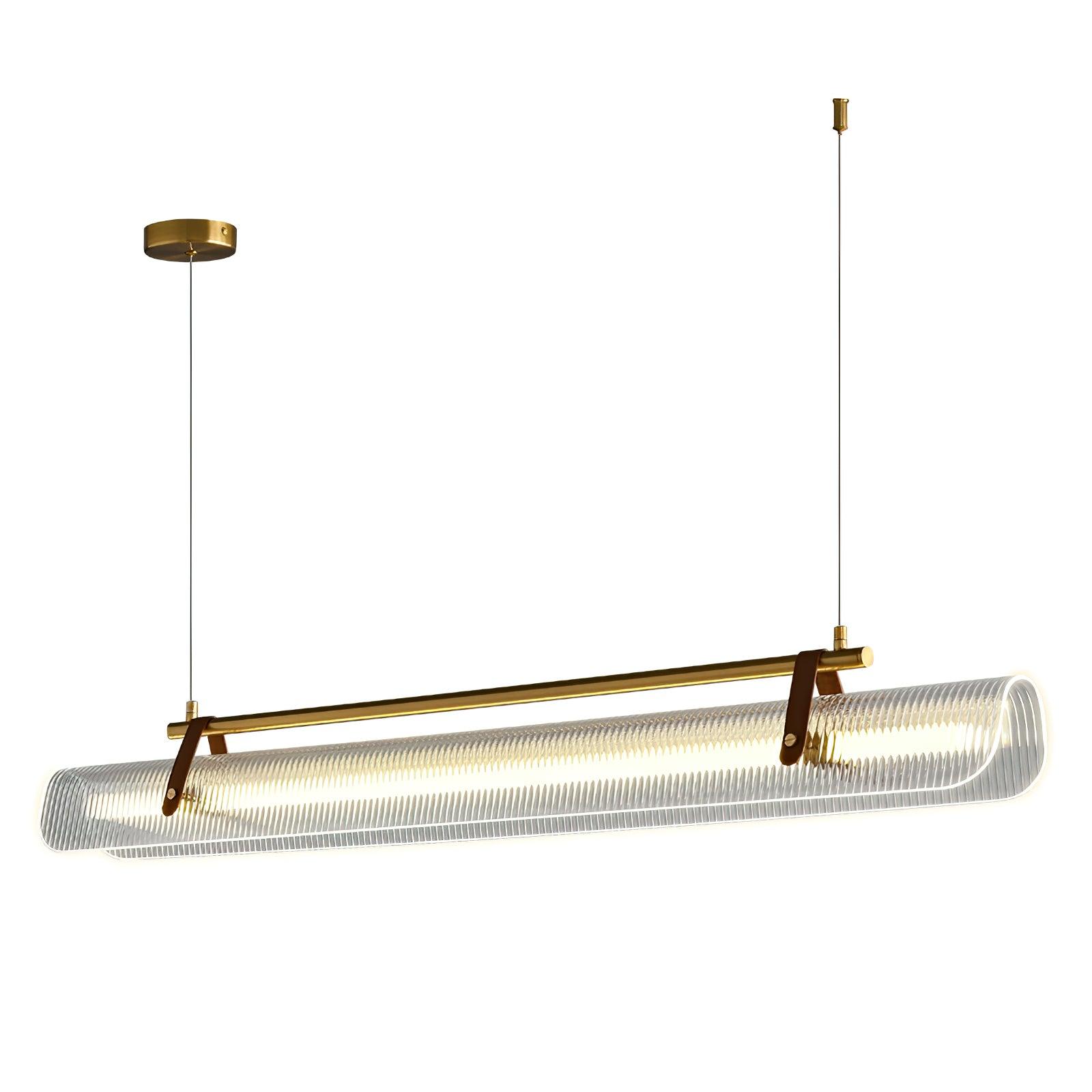 Lustra Pendant Lamp Acrylic Linear Modern for Dining Room-Neutral Decor