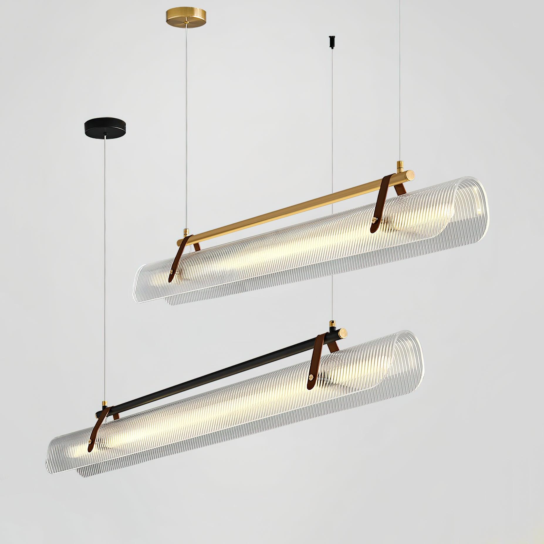 Lustra Pendant Lamp Acrylic Linear Modern for Dining Room-Neutral Decor