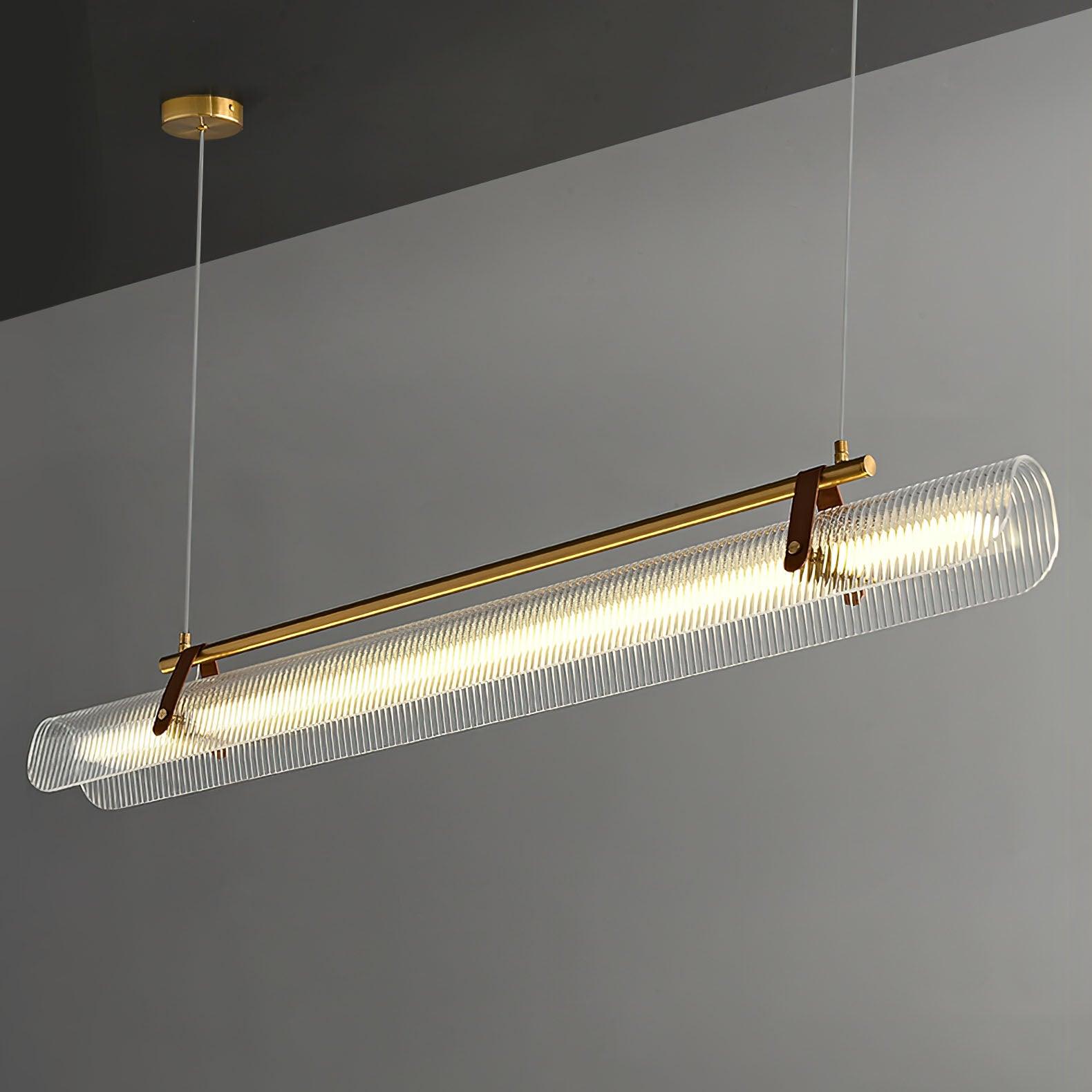 Lustra Pendant Lamp Acrylic Linear Modern for Dining Room-Neutral Decor