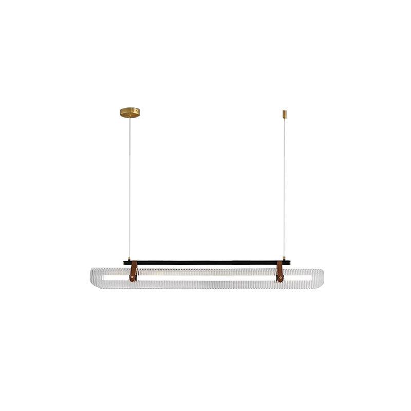 Lustra Pendant Lamp Acrylic Linear Modern for Dining Room-Neutral Decor