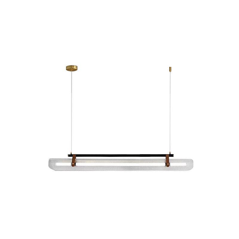Lustra Pendant Lamp Acrylic Linear Modern for Dining Room-Neutral Decor