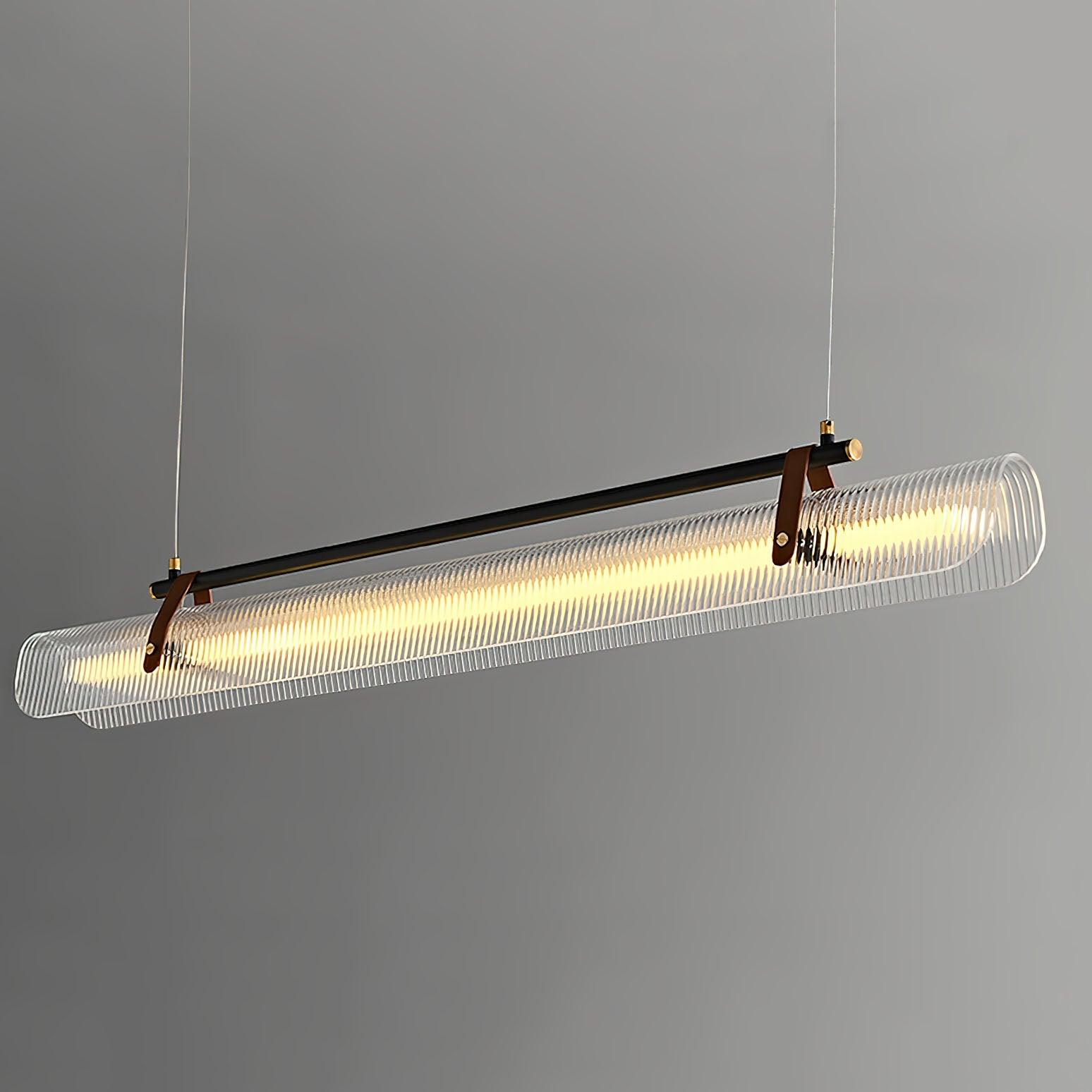 Lustra Pendant Lamp Acrylic Linear Modern for Dining Room-Neutral Decor