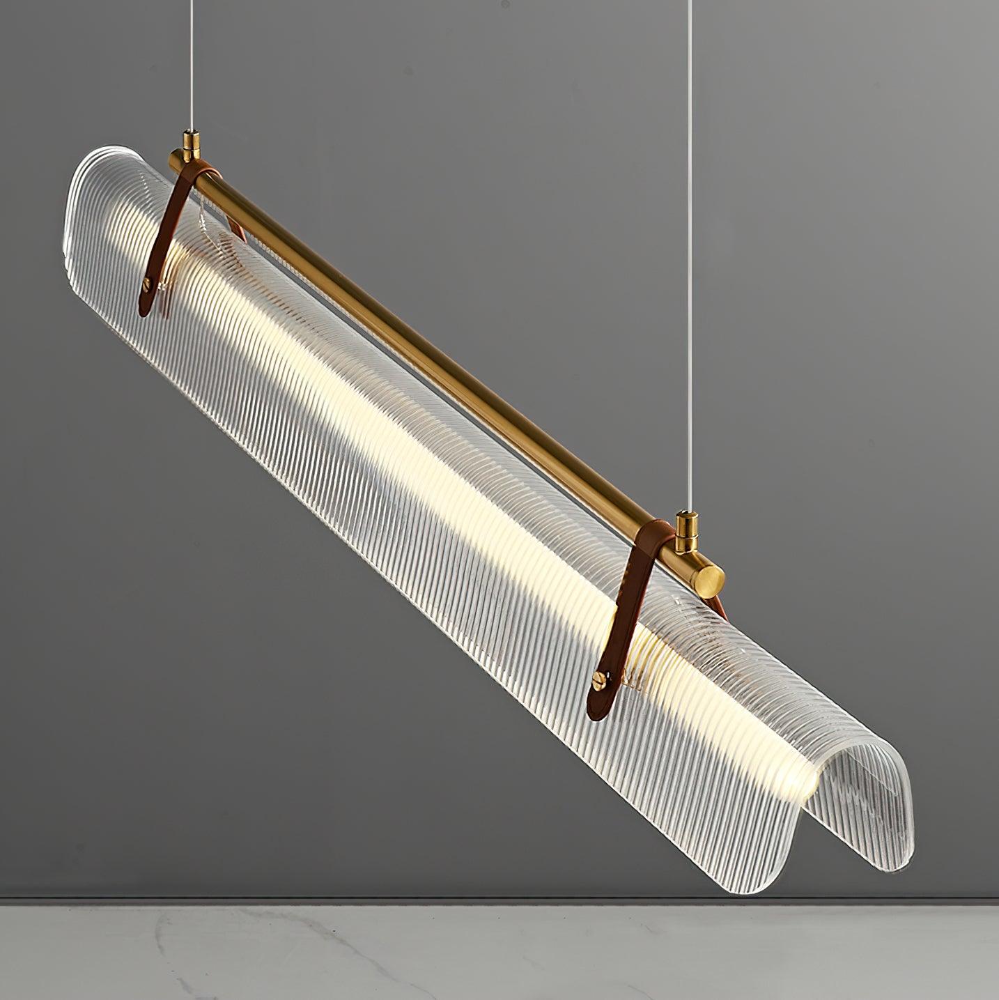Lustra Pendant Lamp Acrylic Linear Modern for Dining Room-Neutral Decor