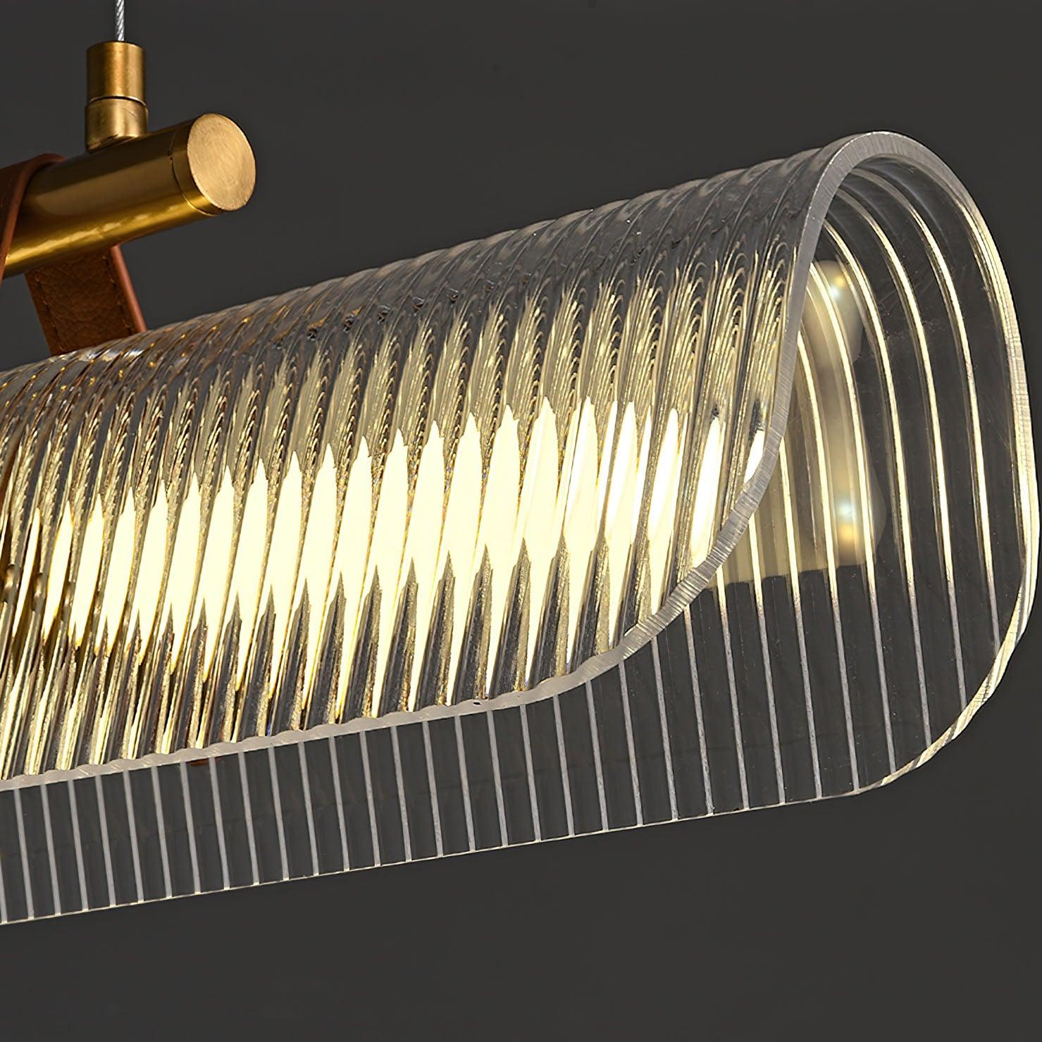Lustra Pendant Lamp Acrylic Linear Modern for Dining Room-Neutral Decor