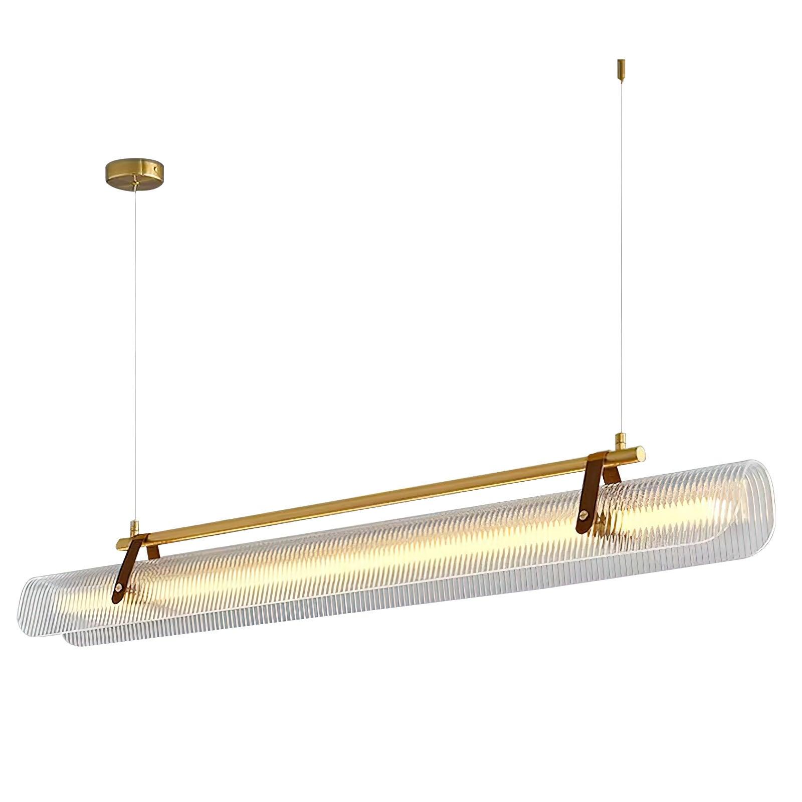 Lustra Pendant Lamp Acrylic Linear Modern for Dining Room-Neutral Decor