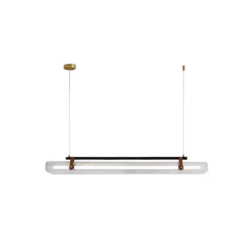 Lustra Pendant Lamp Acrylic Linear Modern for Dining Room-Neutral Decor