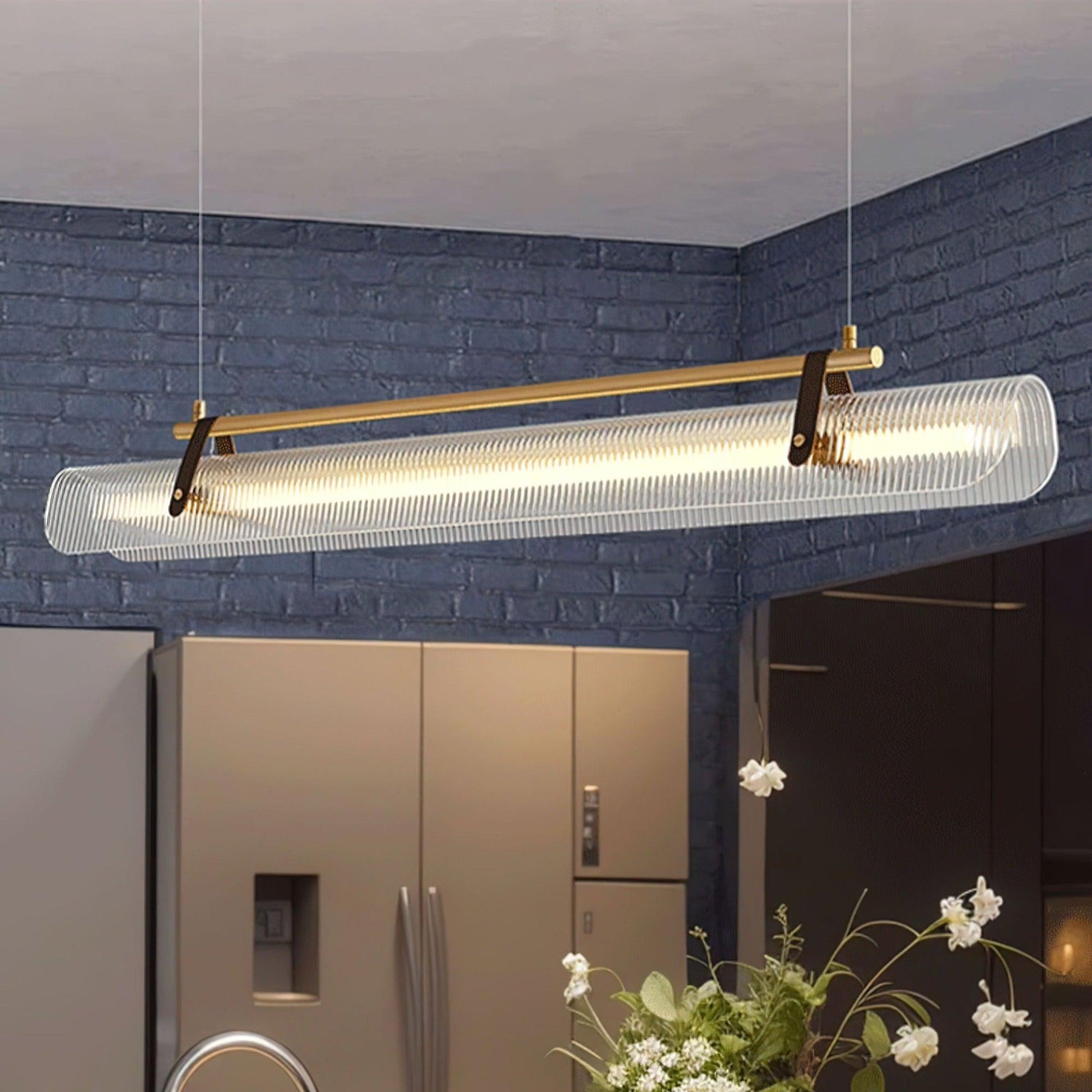 Lustra Pendant Lamp Acrylic Linear Modern for Dining Room-Neutral Decor
